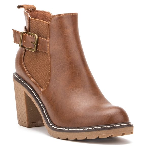 Olivia Miller Shoes - Olivia Miller Hailey Chunky Heel Booties